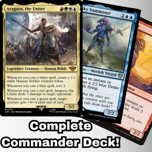 MTG Commander Deck EDH Deck Aragorn, the Uniter 100 Magic Cards Custom Deck Lord of the Rings