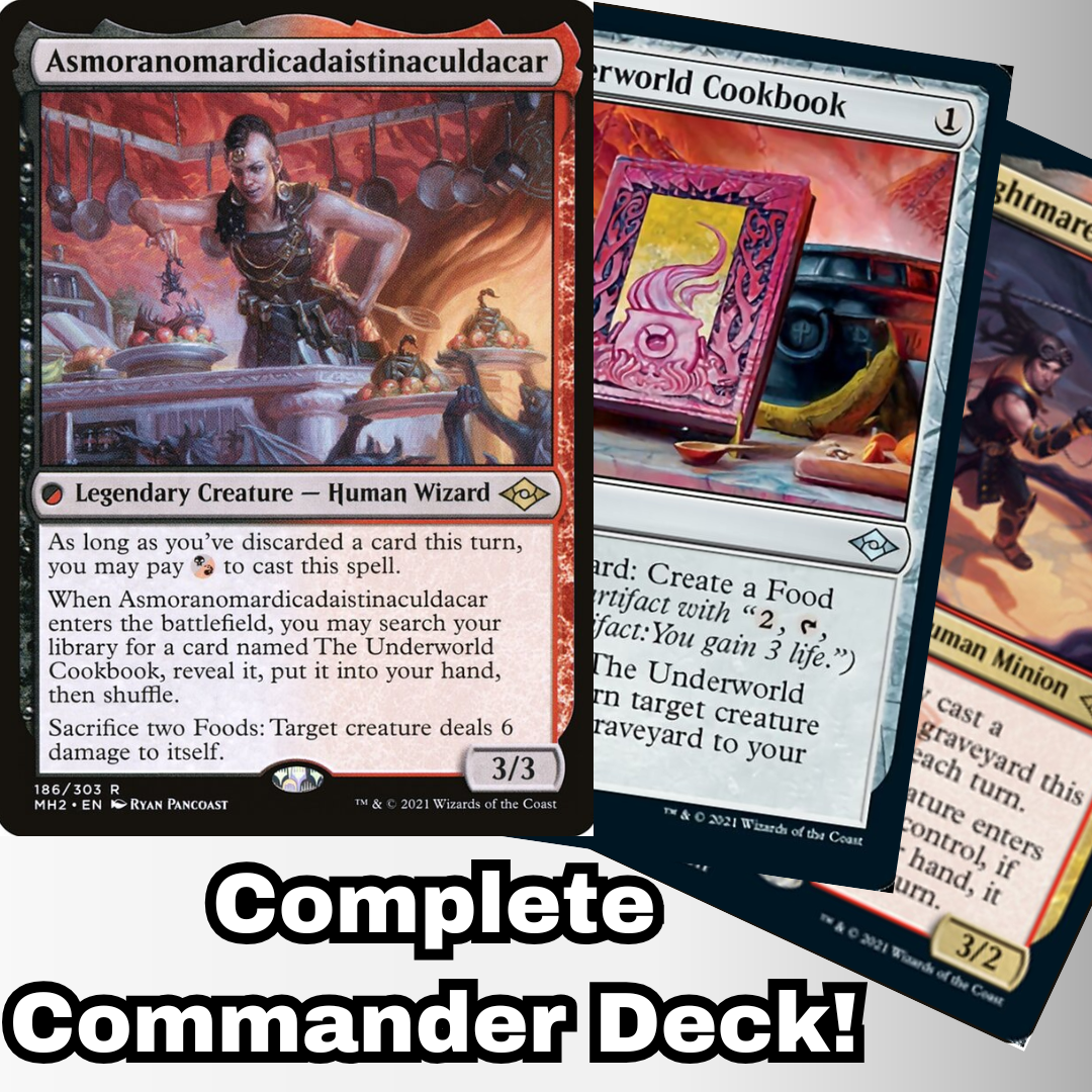 MTG Commander Deck EDH Deck Asmoranomardicadaistinaculdacar Magic –  Moonveil Games