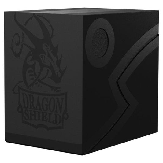 Dragon Shield: Double Shell: Shadow Black/Black Deck Box Moonveil Games
