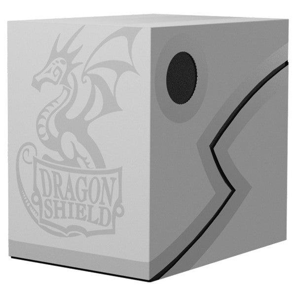 Dragon Shield: Double Shell: Ashen White/Black Deck Box Moonveil Games