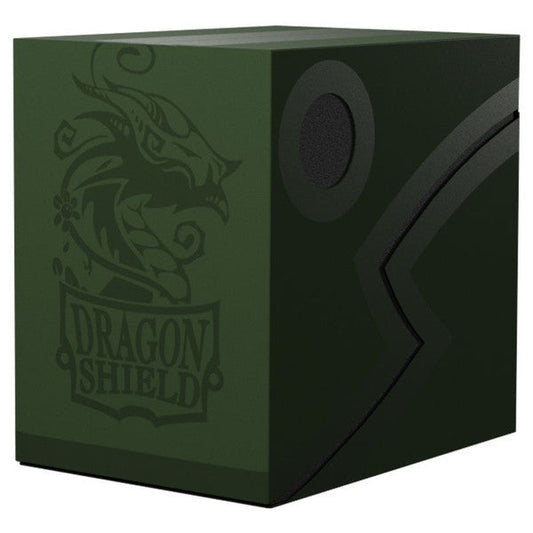 Dragon Shield: Double Shell: Forest Green/Black Deck Box Moonveil Games