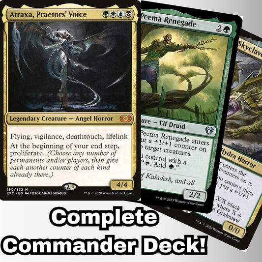 MTG Commander Deck EDH Deck Atraxa, Praetors' Voice 100 Magic Cards Custom Deck +1/+1 Counters Deck Proliferate