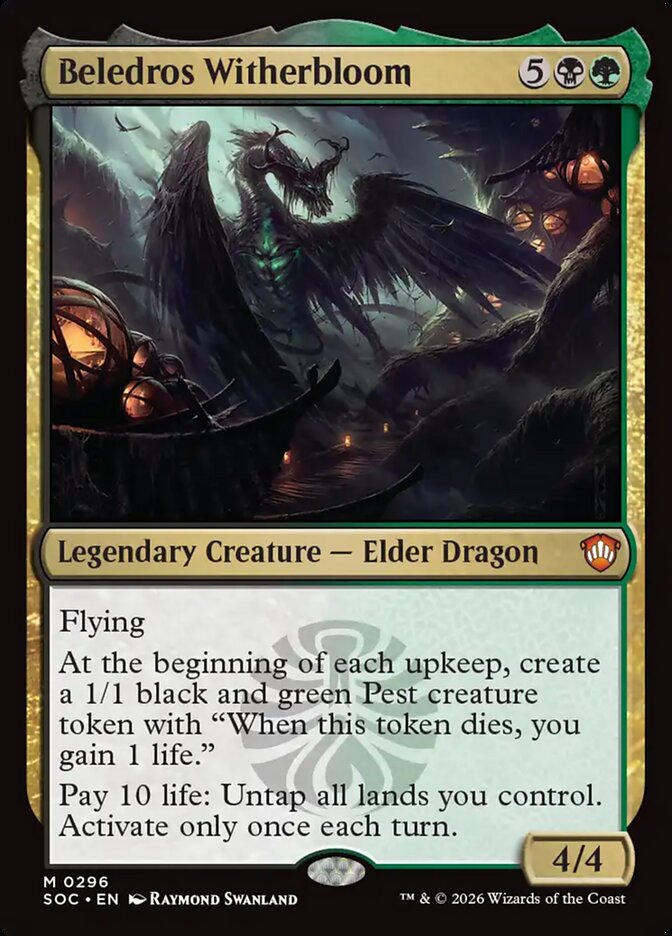 MTG Commander Deck EDH Deck Witherbloom, the Balancer 100 Magic Cards Custom Deck Strixhaven Golgari