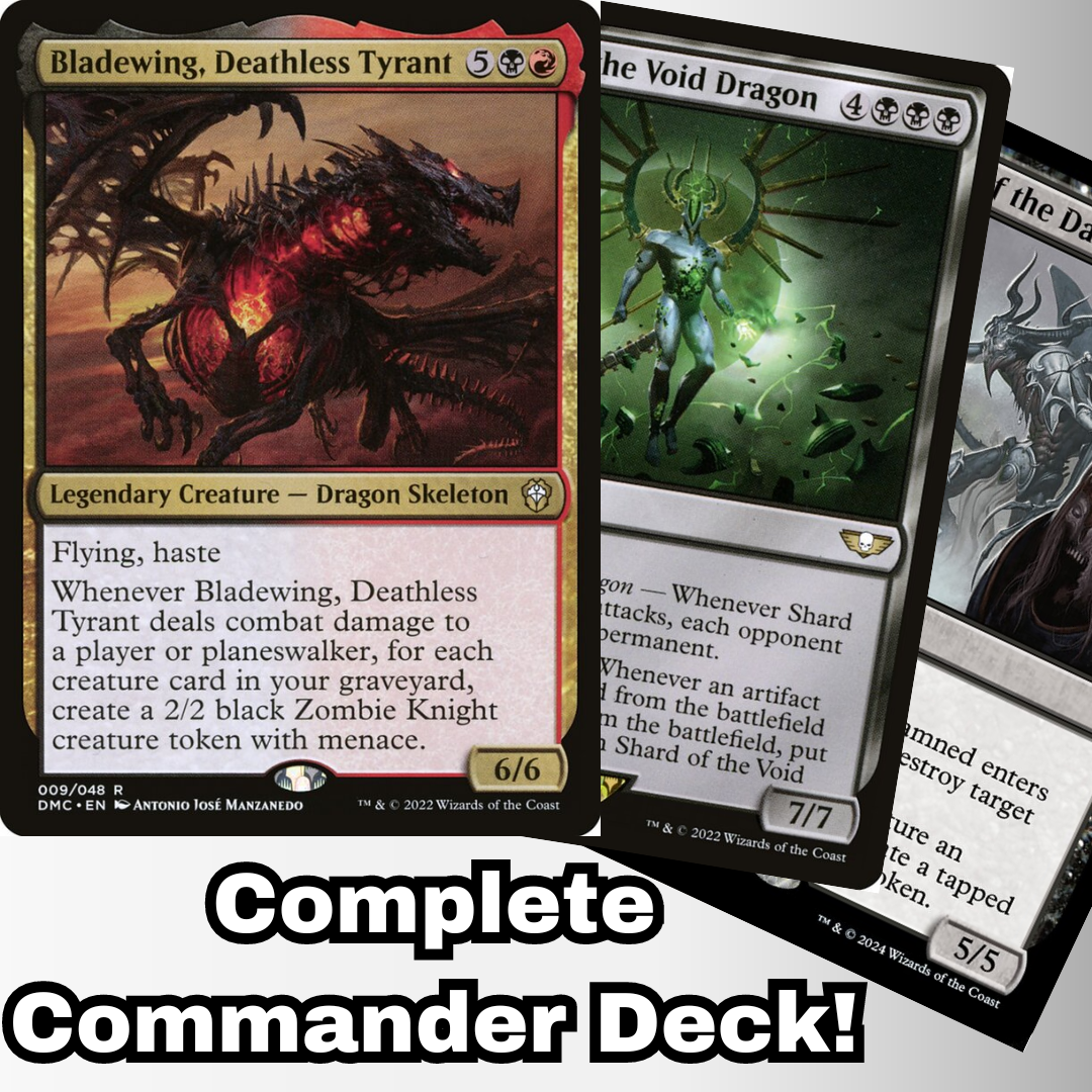 MTG Commander Deck EDH Deck Bladewing, Deathless Tyrant Magic Cards Custom Deck Zombies Legendary Dragon Rakdos