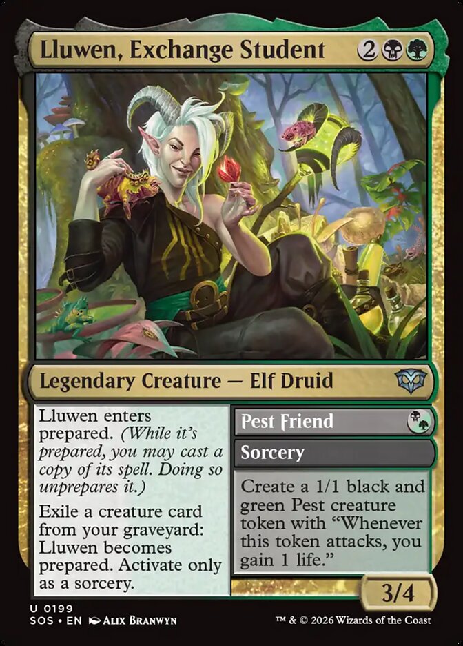 MTG Commander Deck EDH Deck Commander Blech, Loafing Pest 100 Magic Cards Custom Deck Secrets of Strixhaven