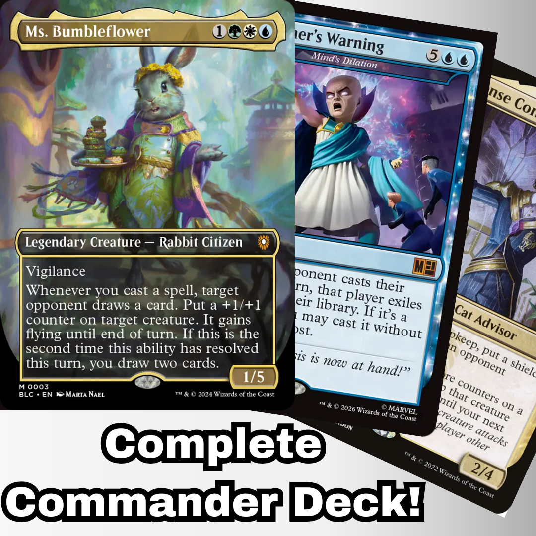 MTG Commander Deck EDH Deck Ms. Bumbleflower 100 Magic Cards Custom Deck Bloomburrow