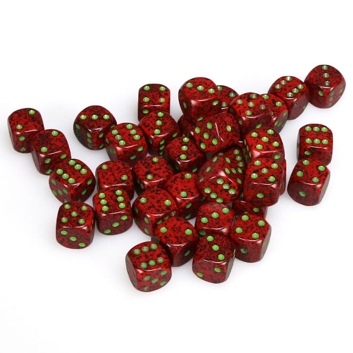 Chessex Speckled Strawberry 12mm d6 Dice Block (36 dice) Moonveil Games