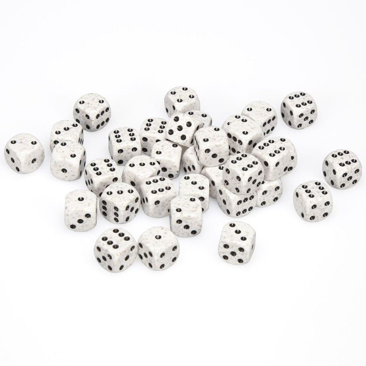 Chessex Speckled Arctic Camo 12mm d6 Dice Block (36 dice) Moonveil Games