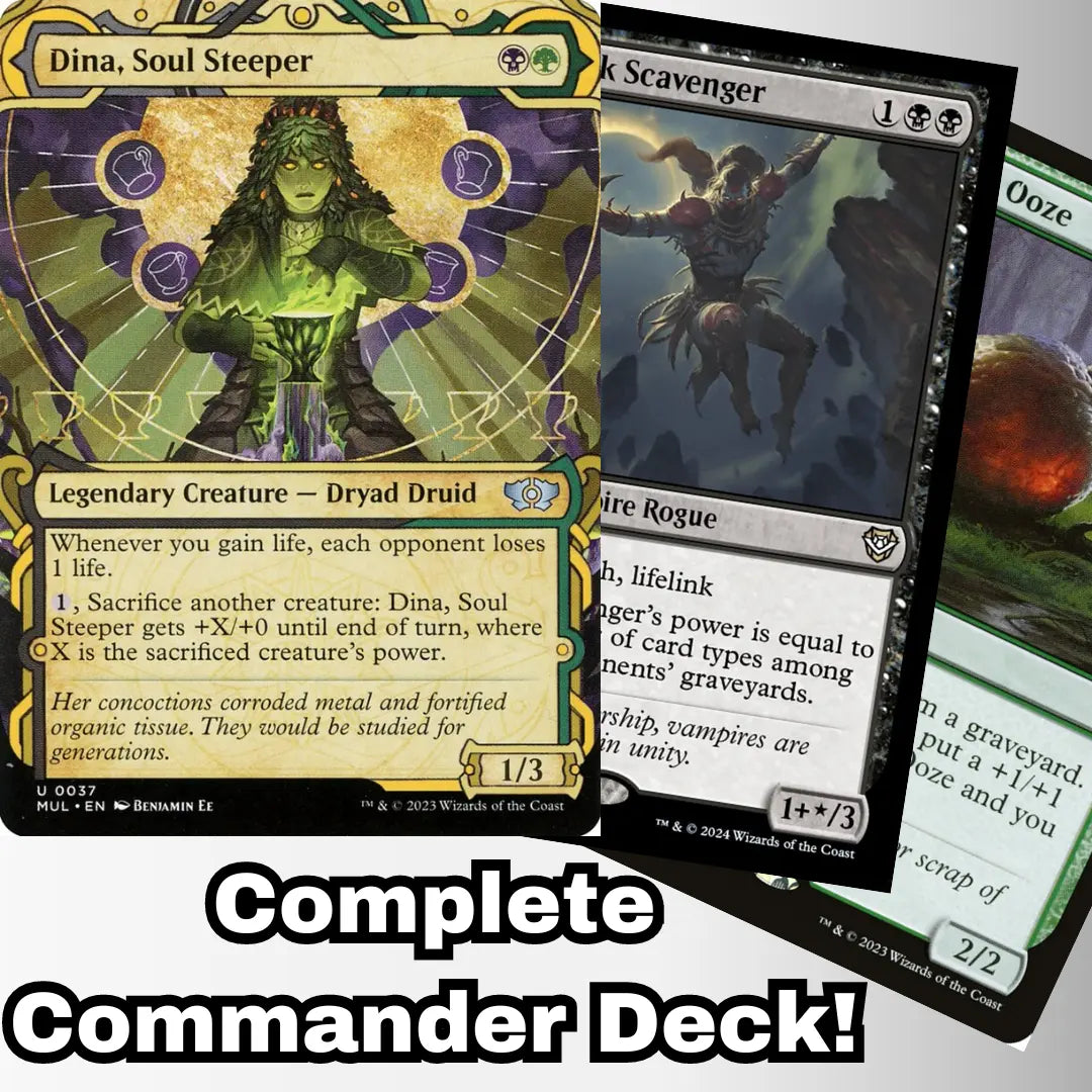 MTG Commander Deck EDH Deck Dina, Soul Steeper 100 Magic Cards Custom ...