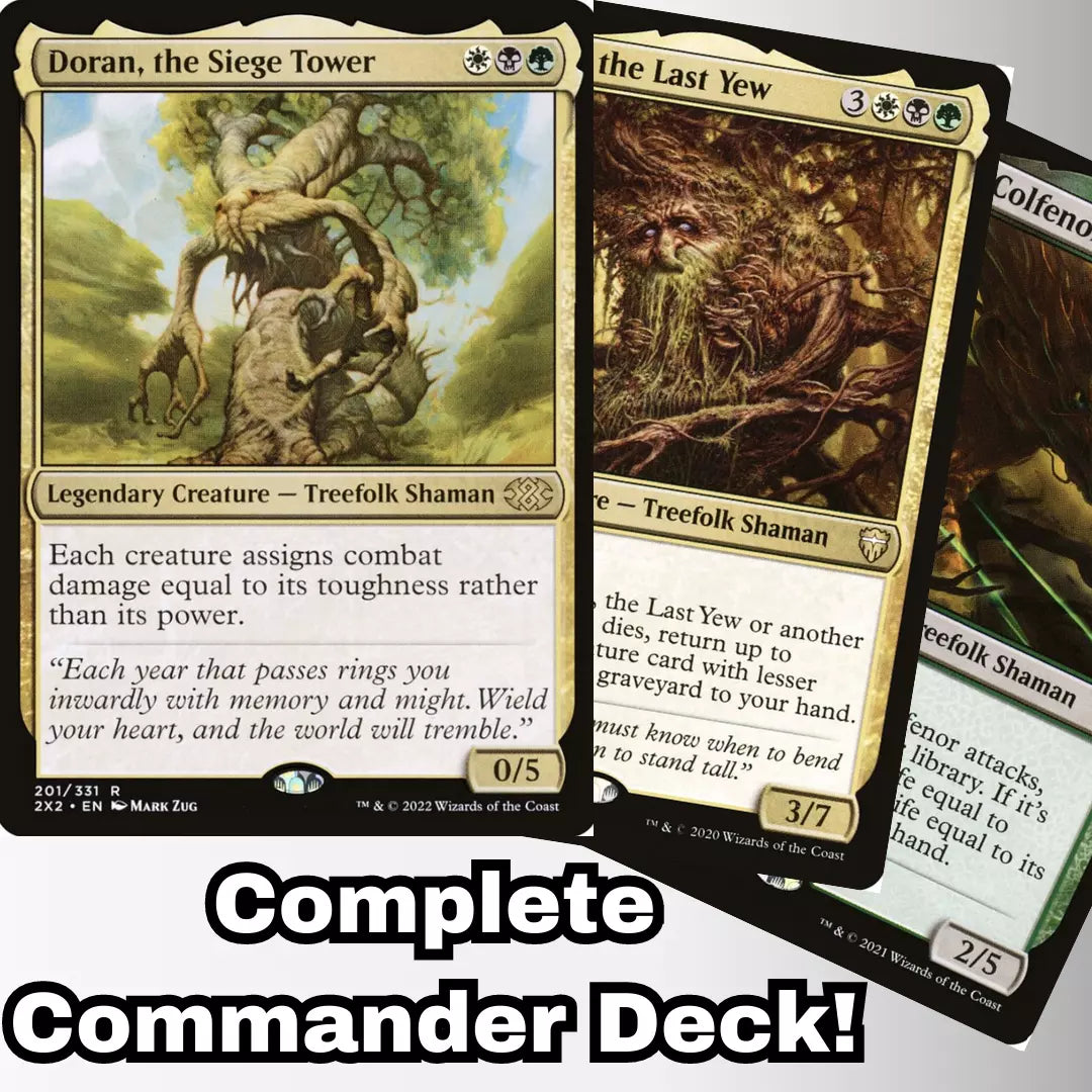 MTG Commander Deck EDH Deck Doran, the Siege Tower 100 Magic Cards Custom Deck Treefolk Tribal