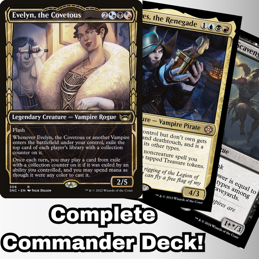 MTG Commander Deck EDH Deck Evelyn, the Covetous 100 Magic Cards Custom Vampires Grixis