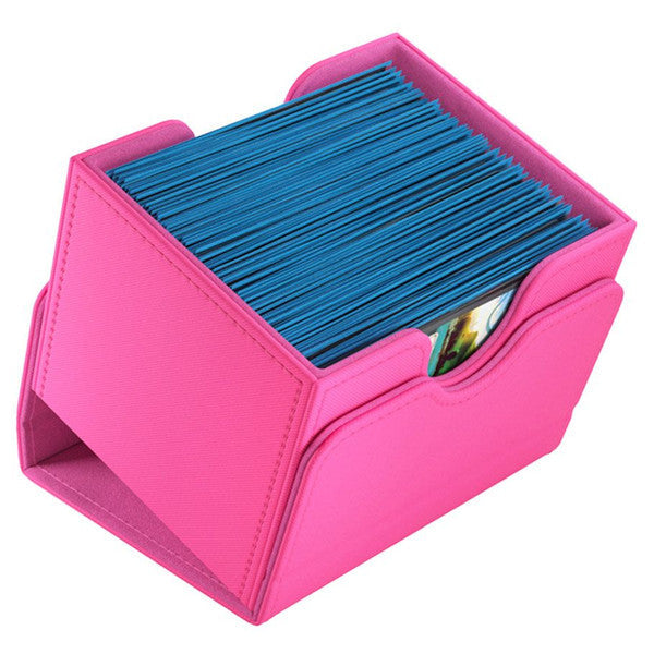GameGenic Sidekick: 100+ XL CONVERTIBLE Pink Deck Box Moonveil Games