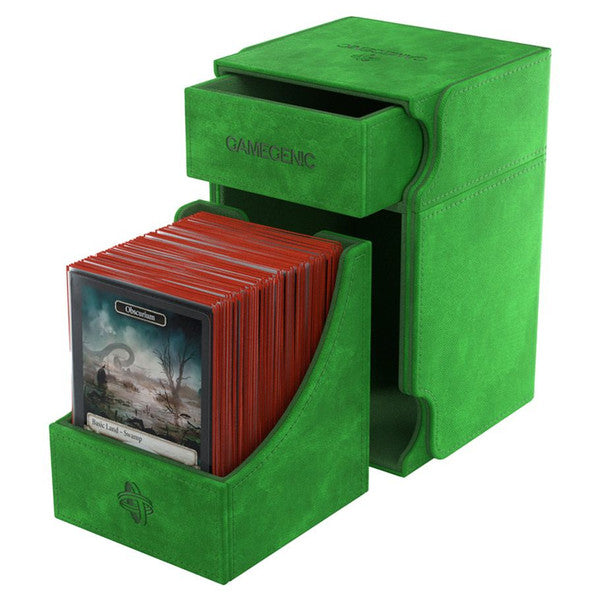 GameGenic Watchtower 100+ XL CONVERTIBLE Green Deck Box Moonveil Games