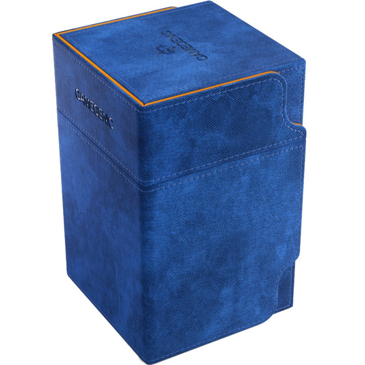 GameGenic Watchtower 100+ XL CONVERTIBLE Blue & Orange Deck Box Moonveil Games