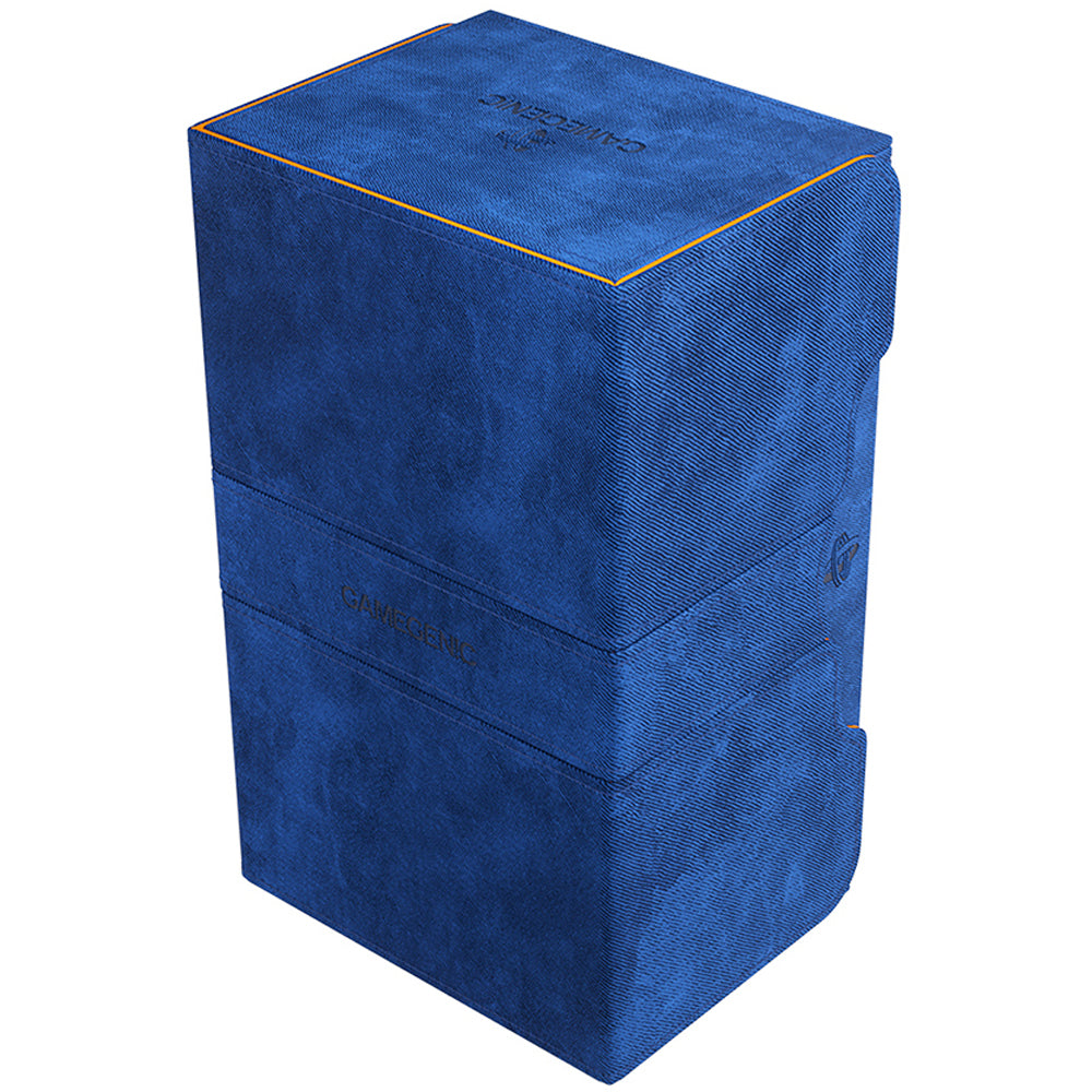 GameGenic Stronghold 200+ XL CONVERTIBLE Blue & Orange Deck Box Moonveil Games