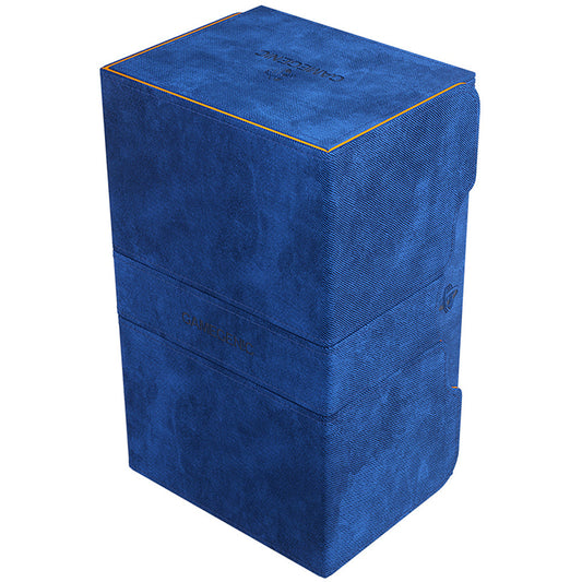 GameGenic Stronghold 200+ XL CONVERTIBLE Blue & Orange Deck Box Moonveil Games