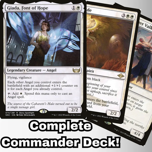 MTG Commander Angel Deck EDH Deck Giada, Font of Hope 100 Magic Cards Custom Deck Kindred White Angels Moonveil Games
