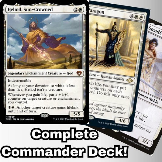 MTG Commander Deck EDH Deck Heliod, Sun-Crowned 100 Magic Cards Custom Deck Life Gain Counters