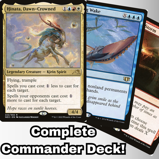 MTG Commander Deck EDH Deck Hinata, Dawn-Crowned 100 Magic Cards Custom Deck Powerful Jeskai Red White Blue Target