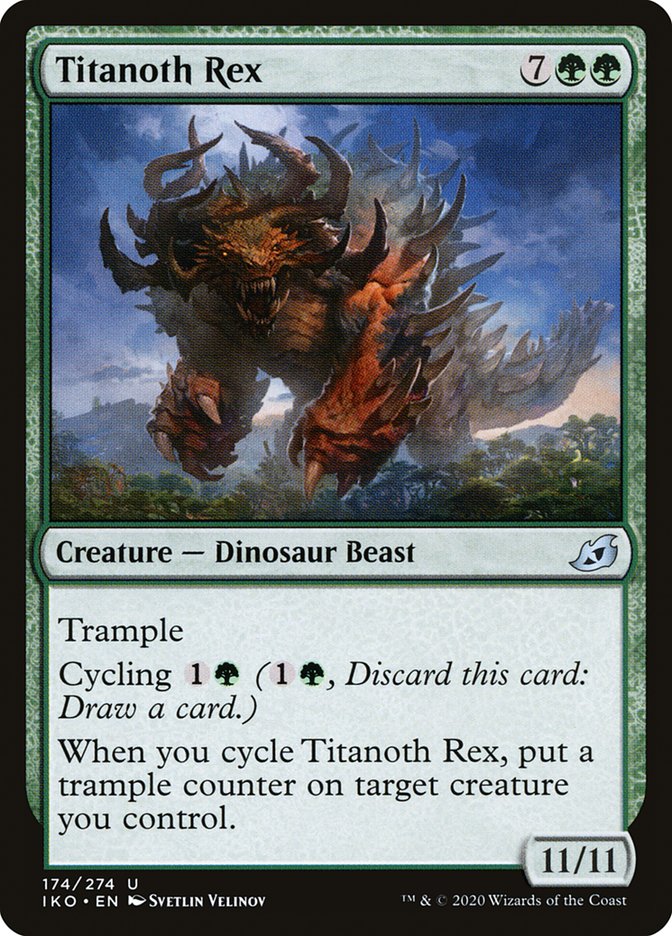 MTG Commander Deck featuring Skullbriar, the Walking Grave, includes Titanoth Rex. Custom-built 100-card EDH deck by Moonveil Games.