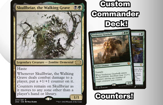 MTG Commander Deck EDH Deck Skullbriar, the Walking Grave 100 Magic Cards Custom Deck Counters Golgari