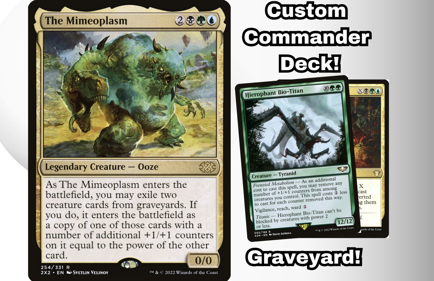 MTG Commander Deck EDH Deck The Mimeoplasm 100 Magic Cards Custom Deck 5 Color Graveyard Build Your Own Monster!  Sultai