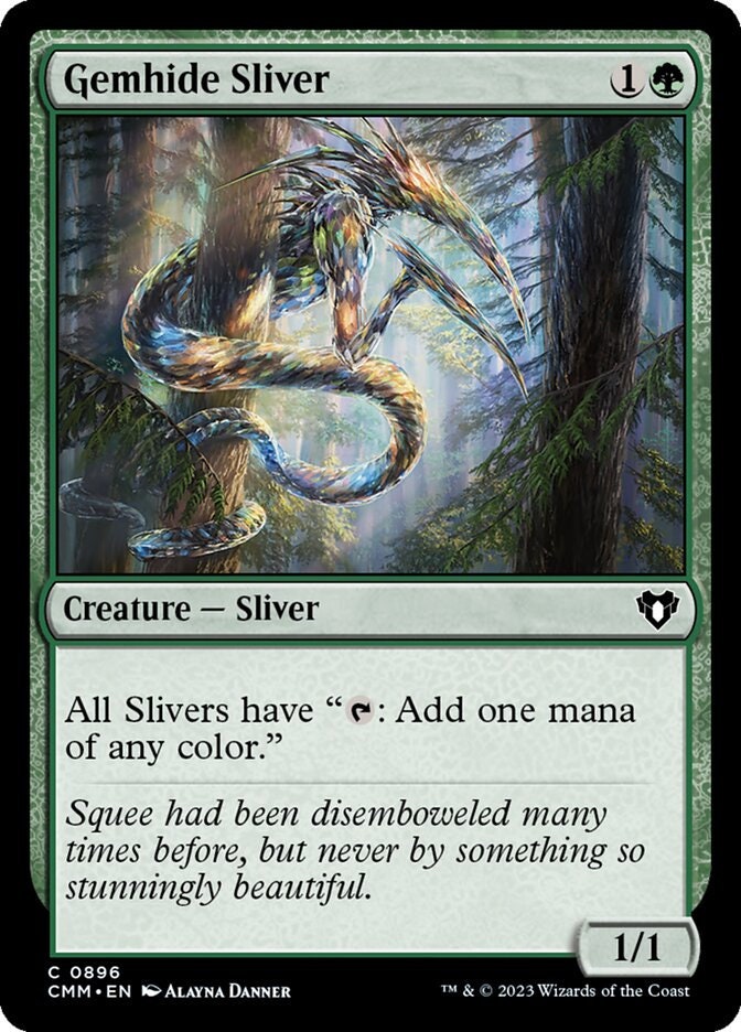 MTG Commander Deck EDH Deck Sliver Hivelord 100 Magic Cards Custom Slivers Sliver Tribal 5 Color