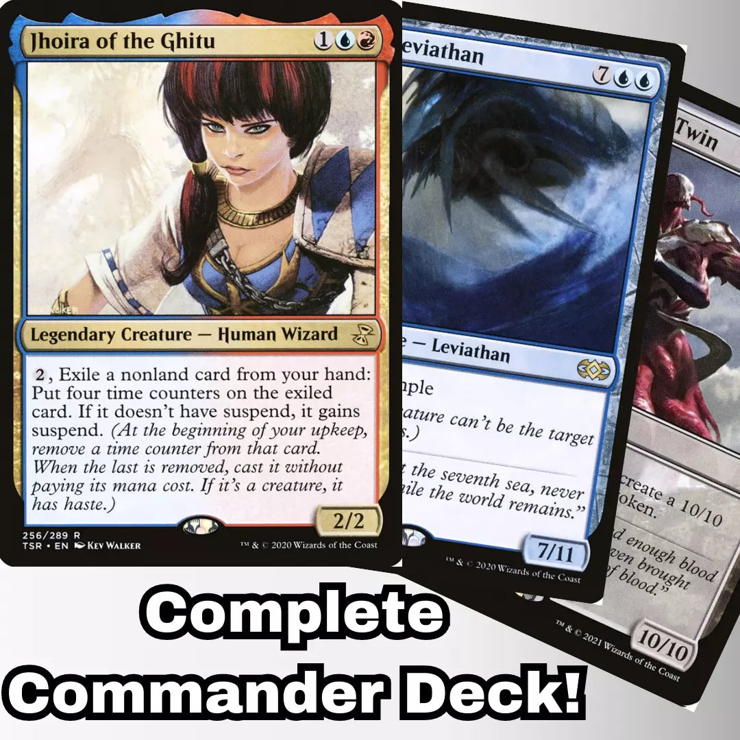 MTG Commander Deck EDH Deck Jhoira of the Ghitu 100 Magic Cards Custom Deck Suspend Izzet