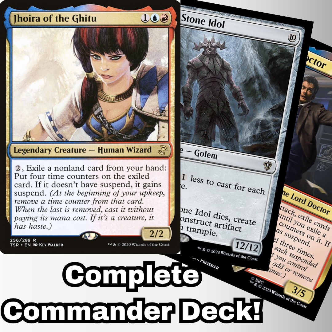 MTG Commander Deck EDH Deck Jhoira of the Ghitu 100 Magic Cards Custom Deck Suspend Izzet