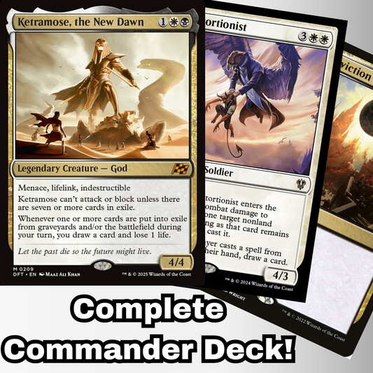 MTG Commander Deck EDH Deck Ketramose, the New Dawn 100 Magic Cards Custom Deck Aetherdrift Orzhov Exile