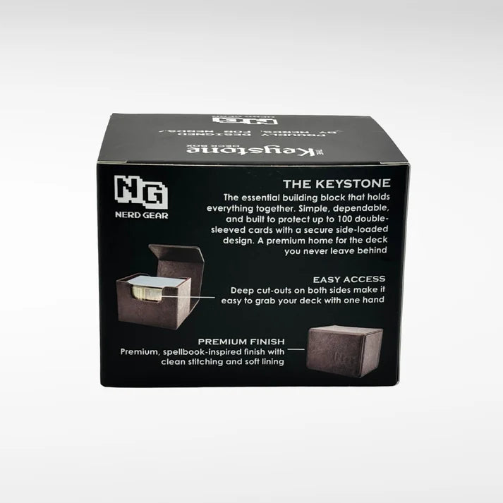 Nerd Gear - The Keystone - Remnant Series - Grimoire Dark Brown Deck Box
