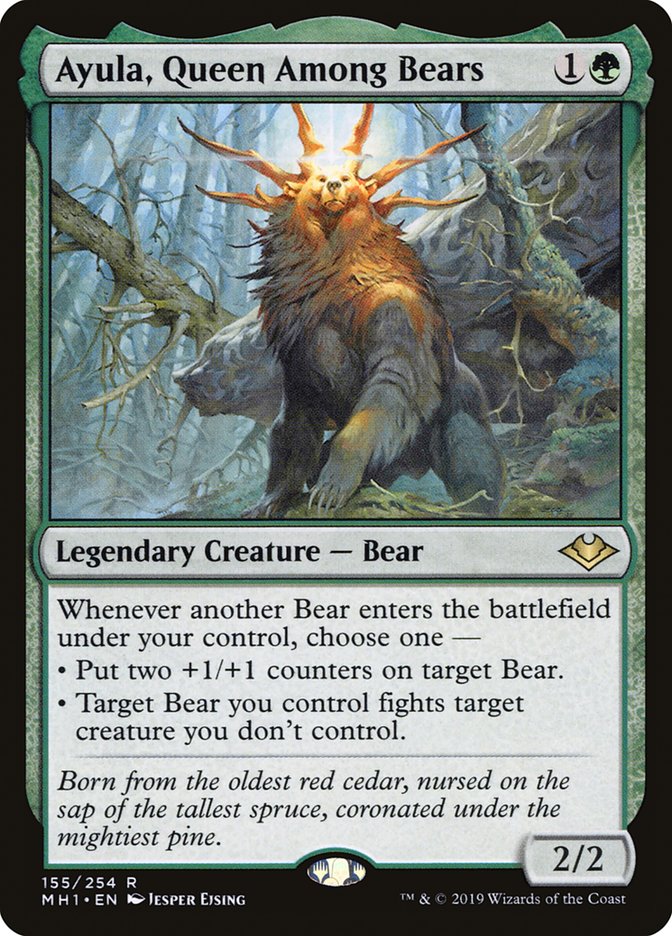 MTG Commander Deck EDH Deck Kudo, King Among Bears 100 Magic Cards Custom Deck Tokens Bears Modern Horizons 3