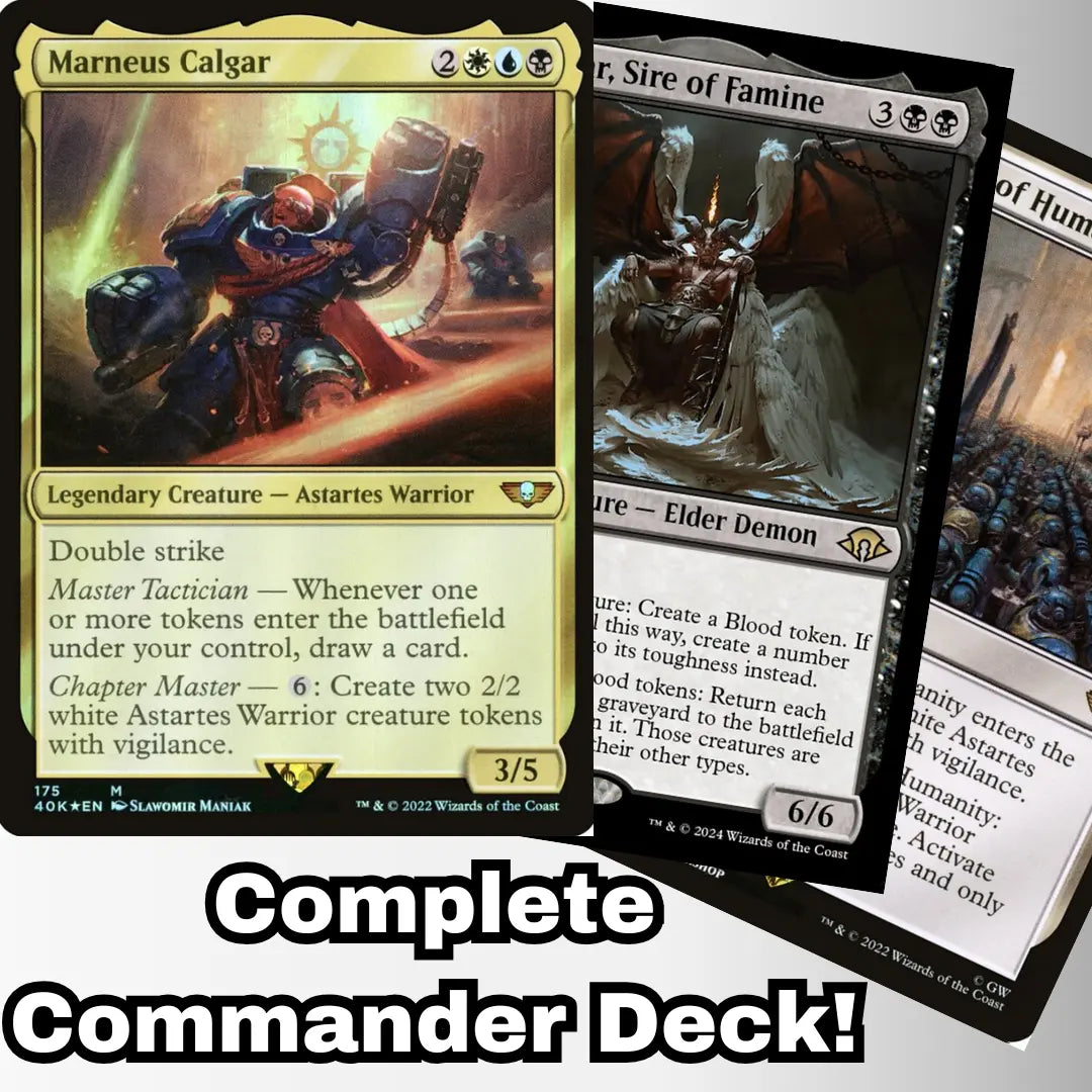 MTG Commander Deck EDH Deck Marneus Calgar 100 Magic Cards Custom Deck ...