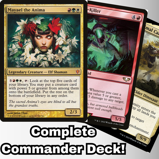 MTG Commander EDH Deck Mayael the Anima 100 Magic Cards Custom Deck Naya Power Matters Deck!