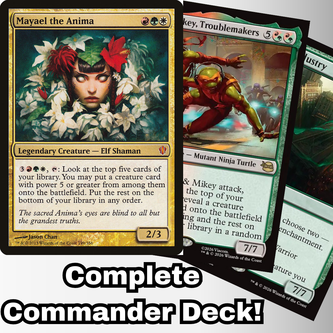 MTG Commander EDH Deck Mayael the Anima 100 Magic Cards Custom Deck Naya Power Matters Deck!