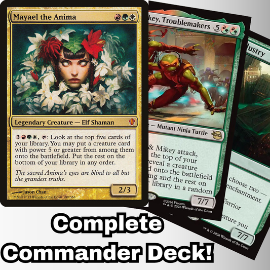 MTG Commander EDH Deck Mayael the Anima 100 Magic Cards Custom Deck Naya Power Matters Deck!