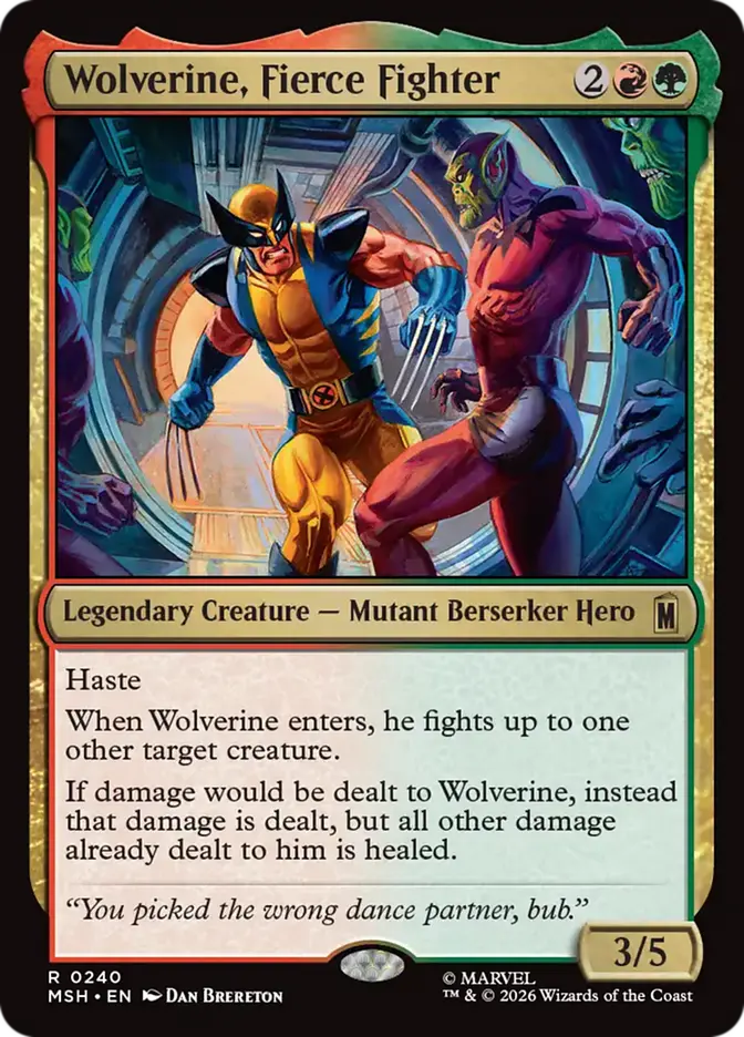 MTG Commander Deck EDH Deck Wolverine, Best There Is 100 Magic Cards Custom Deck Marvel Gruul Combat