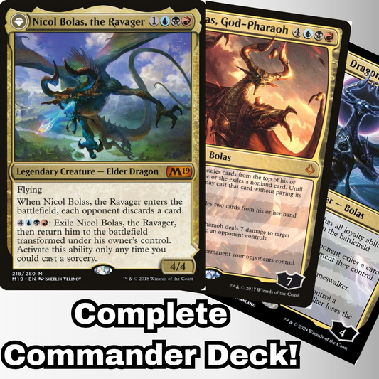 MTG Commander Deck EDH Deck Nicol Bolas, the Ravager 100 Magic Cards Custom Deck Nicol Bolas Themed Villain Deck Grixis