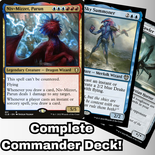 MTG Commander Deck EDH Deck Niv-Mizzet, Parun 100 Magic Cards Custom Deck Spells Izzet