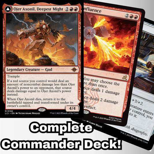 MTG Commander Deck EDH Deck Ojer Axonil, Deepest Might 100 Magic Cards Custom Deck Burn Damage deck! The Lost Caverns of Ixalan