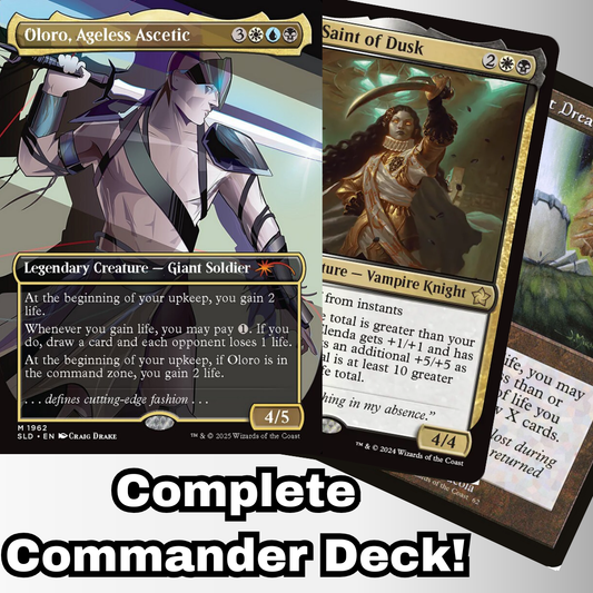 MTG Commander Deck EDH Deck Oloro, Ageless Ascetic 100 Magic Cards Custom Deck Life Gain