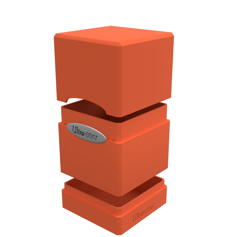 Ultra PRO: Satin Tower: Pumpkin Orange Deck Box Moonveil Games