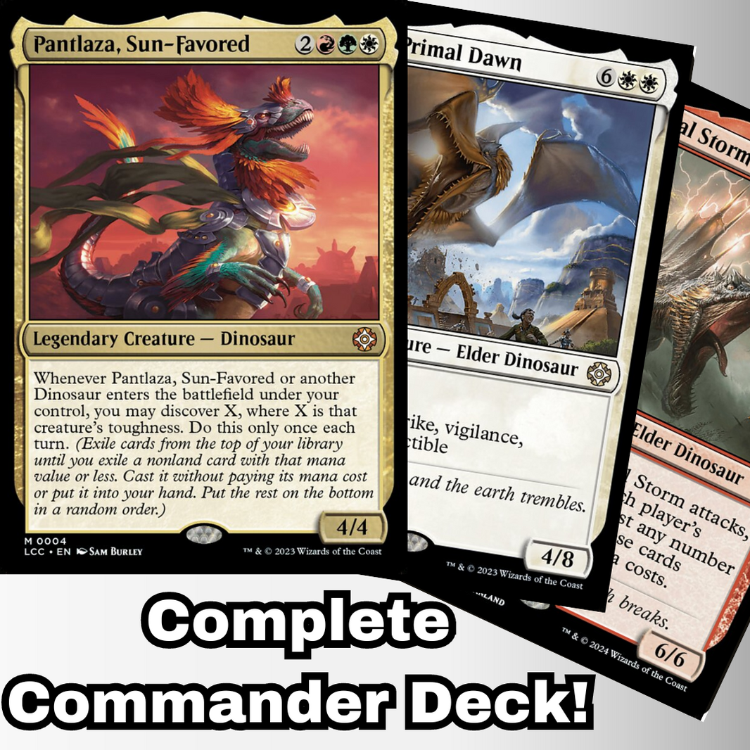 MTG Commander Deck Pantlaza Custom Commander Deck - Pantlaza, Sun-Favored Dinosaur Discovery EDH MTG Deck Dinosaur Commander Deck MTG Commander Deck Pantlaza Custom Commander Deck - Pantlaza, Sun-Favored Dinosaur Discovery EDH MTG Deck Dinosaur Commander Deck