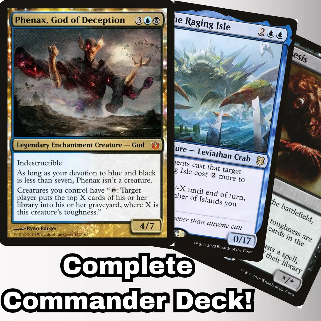 MTG Commander Deck EDH Deck Phenax, God of Deception 100 Magic Cards Custom Deck Mill Dimir Toughness Matters