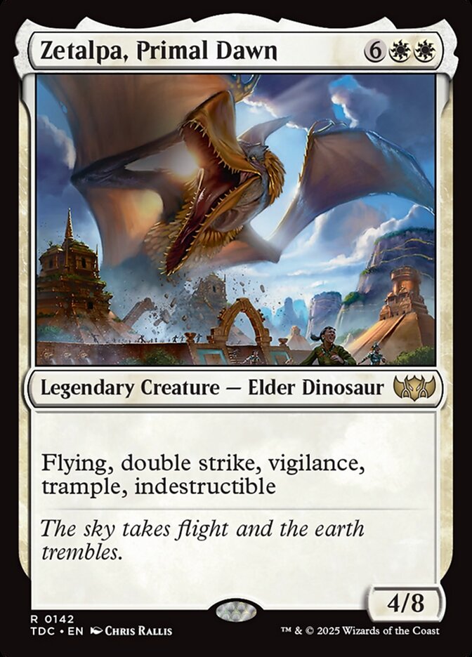 MTG Commander EDH Deck featuring Zetalpa, Primal Dawn, includes 100 cards focusing on high toughness and blink strategies. Custom-built by Moonveil Games.