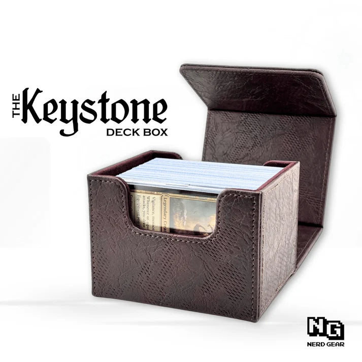 Nerd Gear - The Keystone - Remnant Series - Grimoire Dark Brown Deck Box