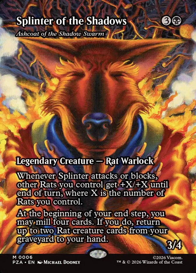 MTG Commander Rat Deck featuring Karumonix, the Rat King; 100 cards, custom-built for EDH, emphasizing rat tribal and poison tactics.