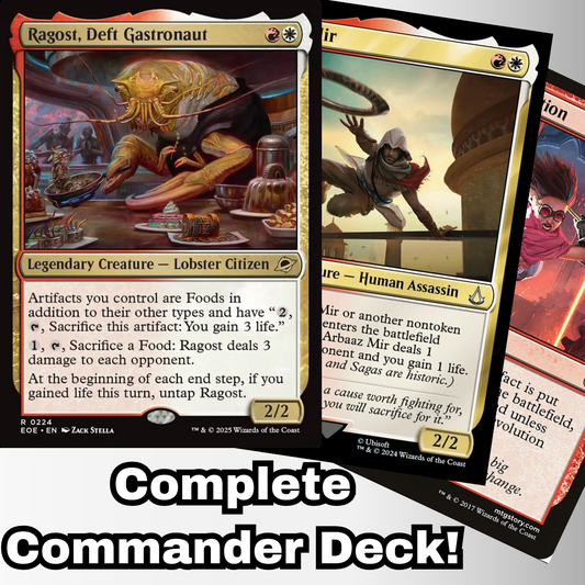 MTG Commander Deck EDH Deck Ragost, Def Gastronaut 100 Magic Cards Custom Deck Boros Artifacts Group Slug Edge of Eternities