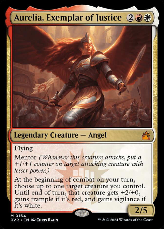 MTG Commander EDH Deck featuring Raph & Leo, Sibling Rivals; includes Aurelia, Exemplar of Justice, with combat-focused Boros strategy. Custom-built by Moonveil Games.