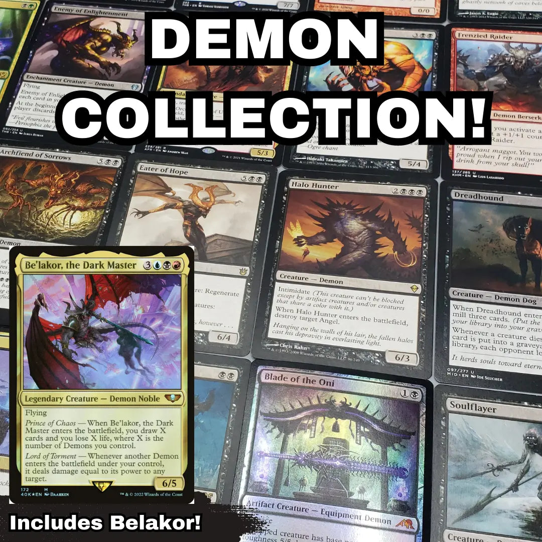 Demon Cards Collection lot Magic the Gathering MTG Be'lakor, the Dark Master